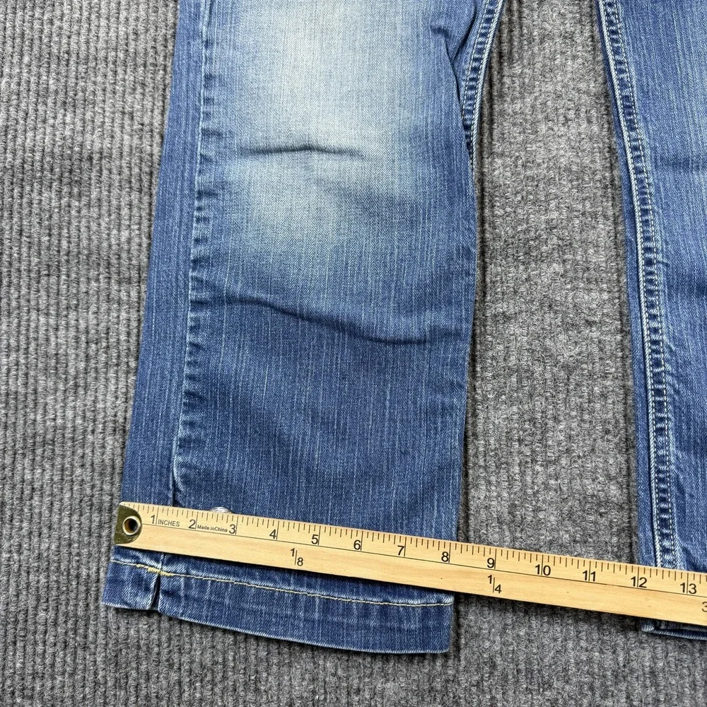 Gap Boot Cut Cropped Jeans Womens 14‎ Blue Med Wash Stretch Denim Regular 30x23